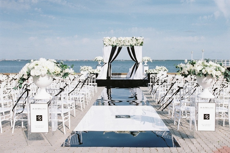Déco noir et blanc pour un mariage : un classique intemporel !